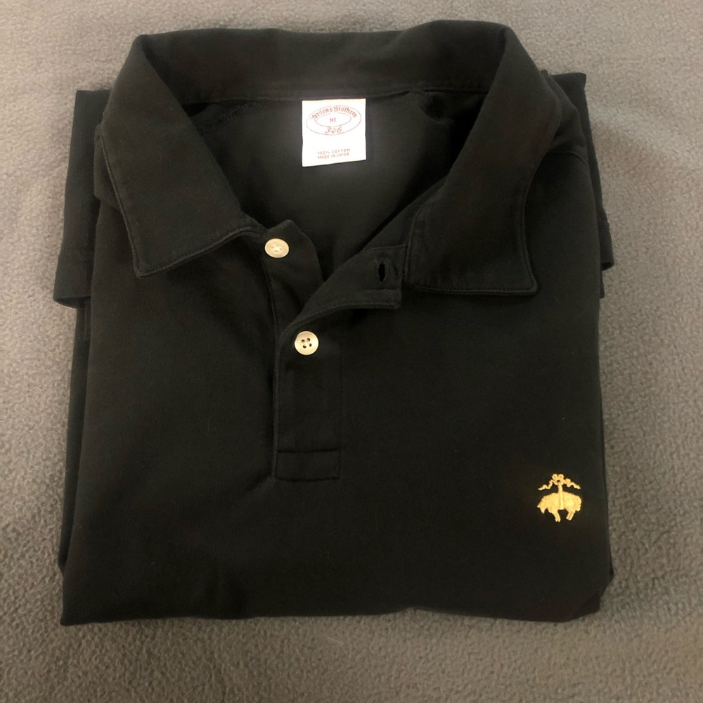 Brooks brothers 346 polo black mens Xl